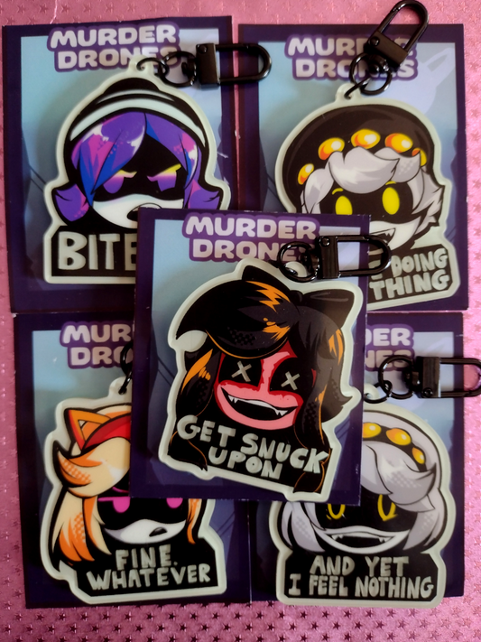 Murder Drones Charms