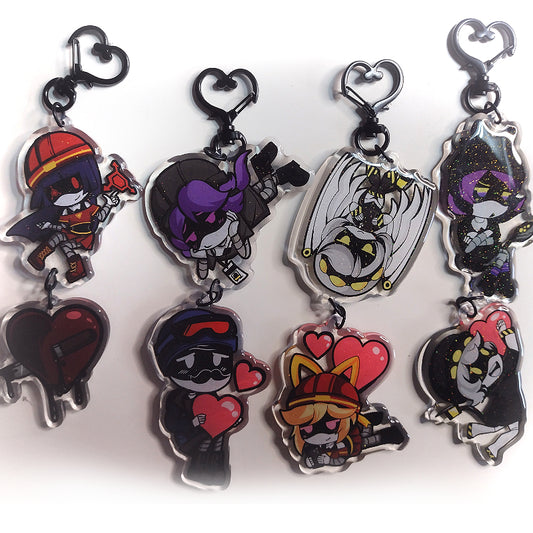 Murder Drones Double Charms ( 4 sets )