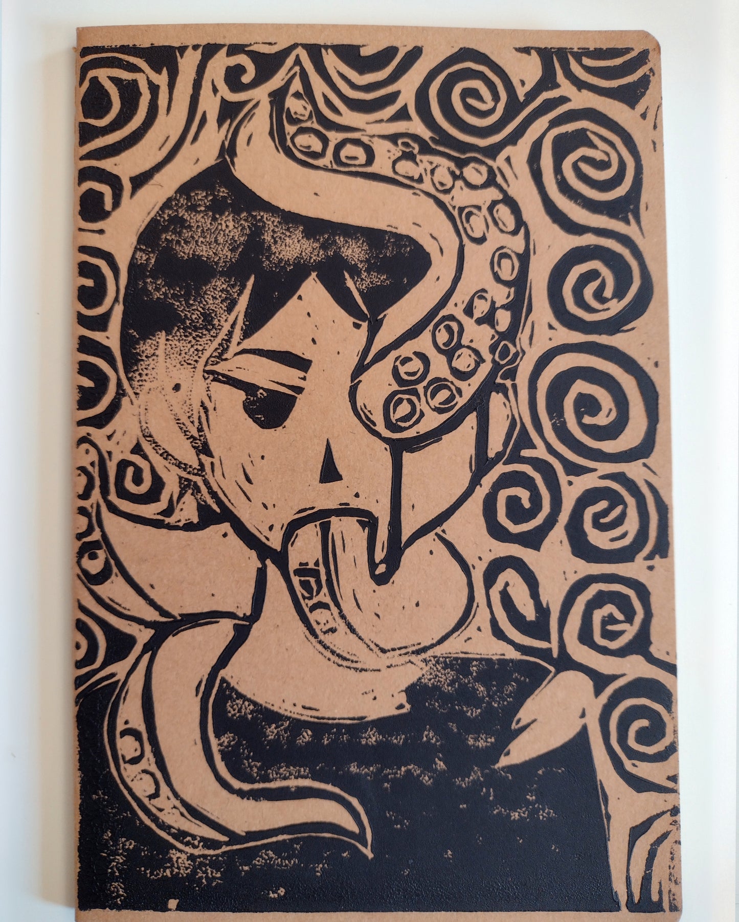 Linocut Notebook Set - Creepy Tentacles
